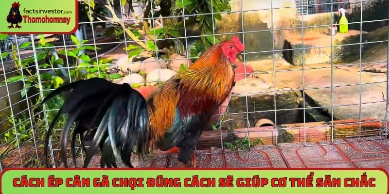 Cách ép cân gà chọi đúng cách sẽ giúp cơ thể săn chắc