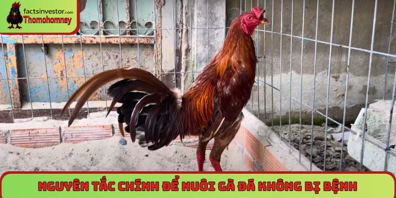 Nguyên tắc chính để nuôi gà đá không bị bệnh