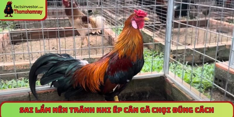 Sai lầm nên tránh khi thực hiện cách ép cân gà chọi đúng cách